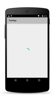 アクティビティインジケータAndroid