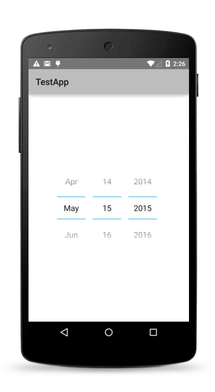 日付ピッカーAndroid