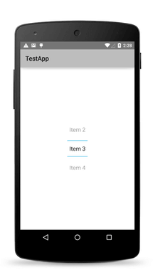 リストピッカーAndroid