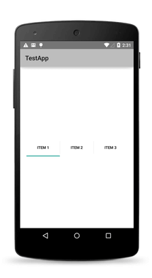 セグメントバーAndroid