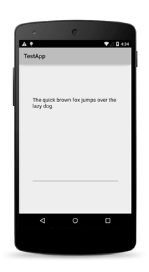 テキストビューAndroid