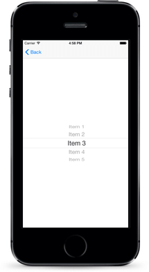 リストピッカーiOS