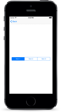 セグメントバーiOS