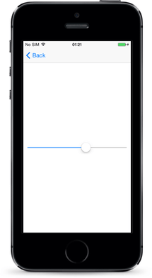 スライダーiOS