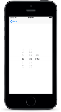 タイムピッカーiOS